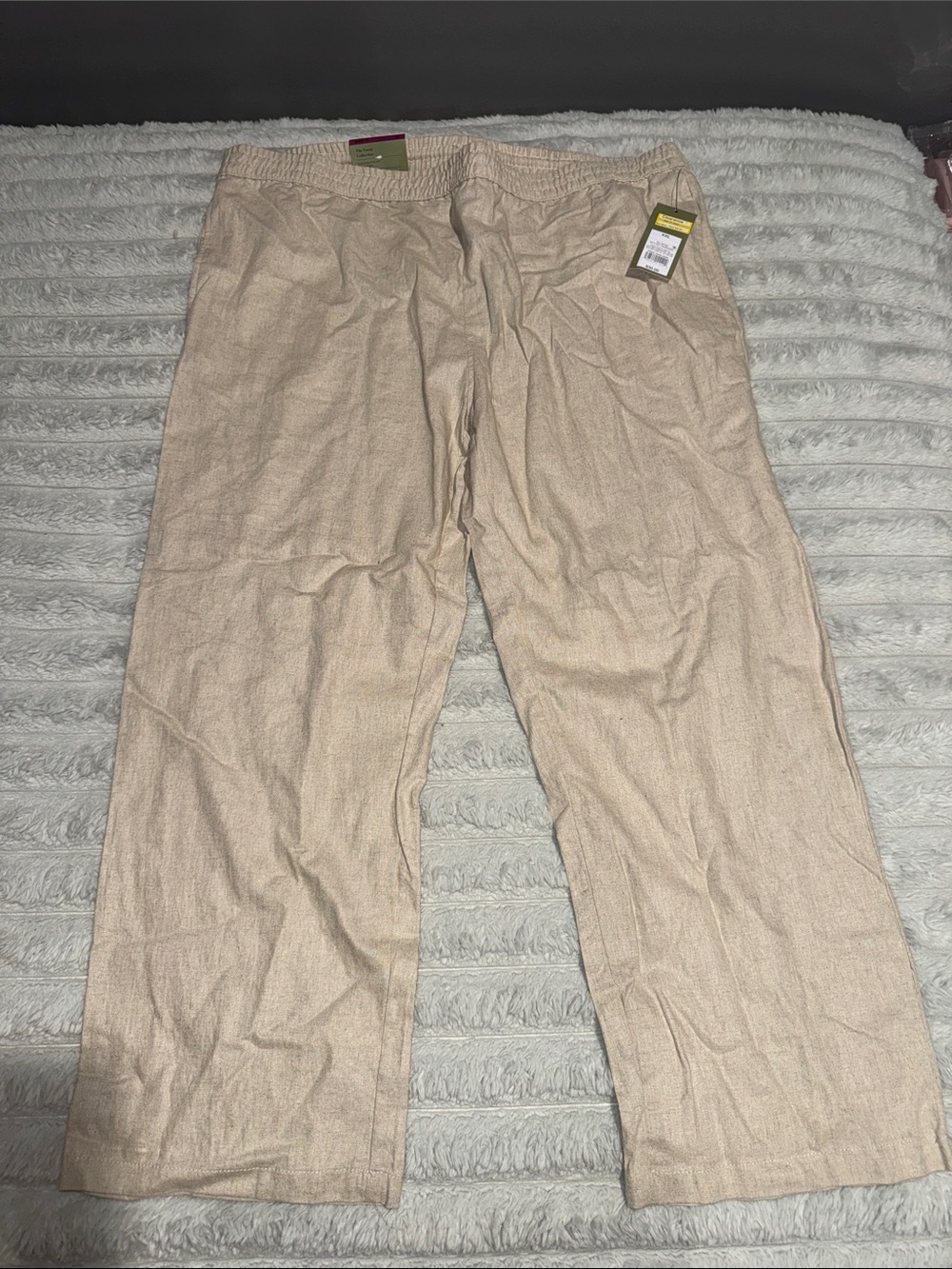 Goodfellow & Co Light Tan Elastic-Waist Chino Pants